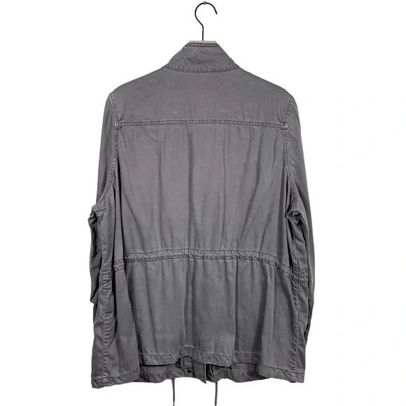 Max Jeans Gray Tencel Grunge Utility Jacket - Picture 2 of 7